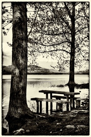 il lago vicino Fiuggi