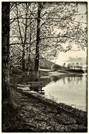 il lago vicino Fiuggi