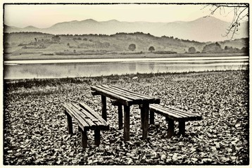 il lago vicino Fiuggi