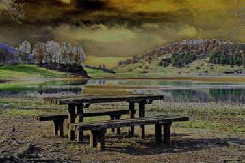 il lago vicino Fiuggi