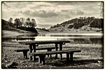 il lago vicino Fiuggi