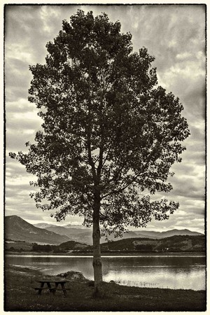 il lago vicino Fiuggi