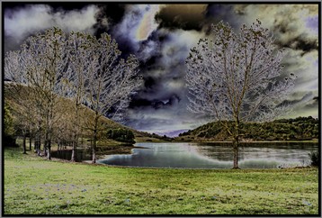 il lago vicino Fiuggi