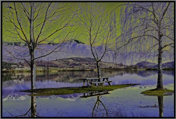 il lago vicino Fiuggi