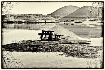 il lago vicino Fiuggi