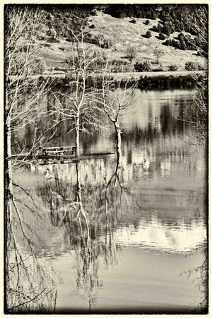 il lago vicino Fiuggi