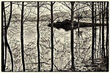 il lago vicino Fiuggi