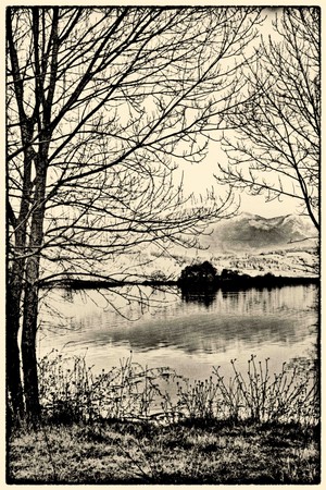 il lago vicino Fiuggi